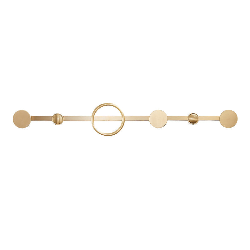 Golden Modern 5-piece Bathroom Accessories Set Brushed Brass Towel Holder/Paper Holder