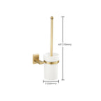 Golden Modern 5-piece Bathroom Accessories Set Brushed Brass Towel Holder/Paper Holder
