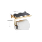 Golden Modern 5-piece Bathroom Accessories Set Brushed Brass Towel Holder/Paper Holder
