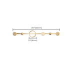 Golden Modern 5-piece Bathroom Accessories Set Brushed Brass Towel Holder/Paper Holder