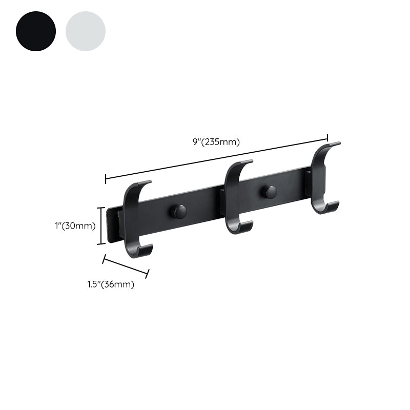 Modern Bathroom Accessory Set Silver/Black Bathroom Accessory Kit