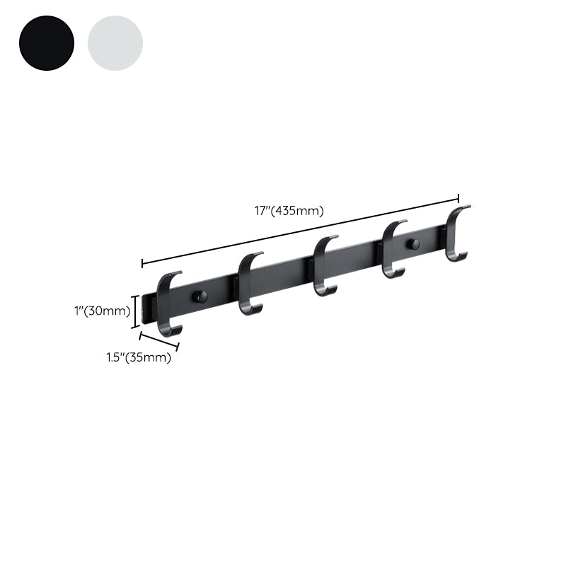 Modern Bathroom Accessory Set Silver/Black Bathroom Accessory Kit