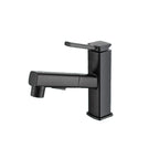 Lever Handle Faucet Pull-Out Basin Faucet with Swivel Spout