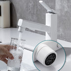 Lever Handle Faucet Pull-Out Basin Faucet with Swivel Spout