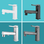 Lever Handle Faucet Pull-Out Basin Faucet with Swivel Spout