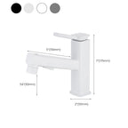 Lever Handle Faucet Pull-Out Basin Faucet with Swivel Spout
