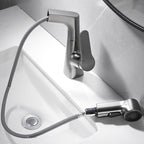 Pull-out Vessel Faucet Modern Sink Faucet with a Single Lever Handle