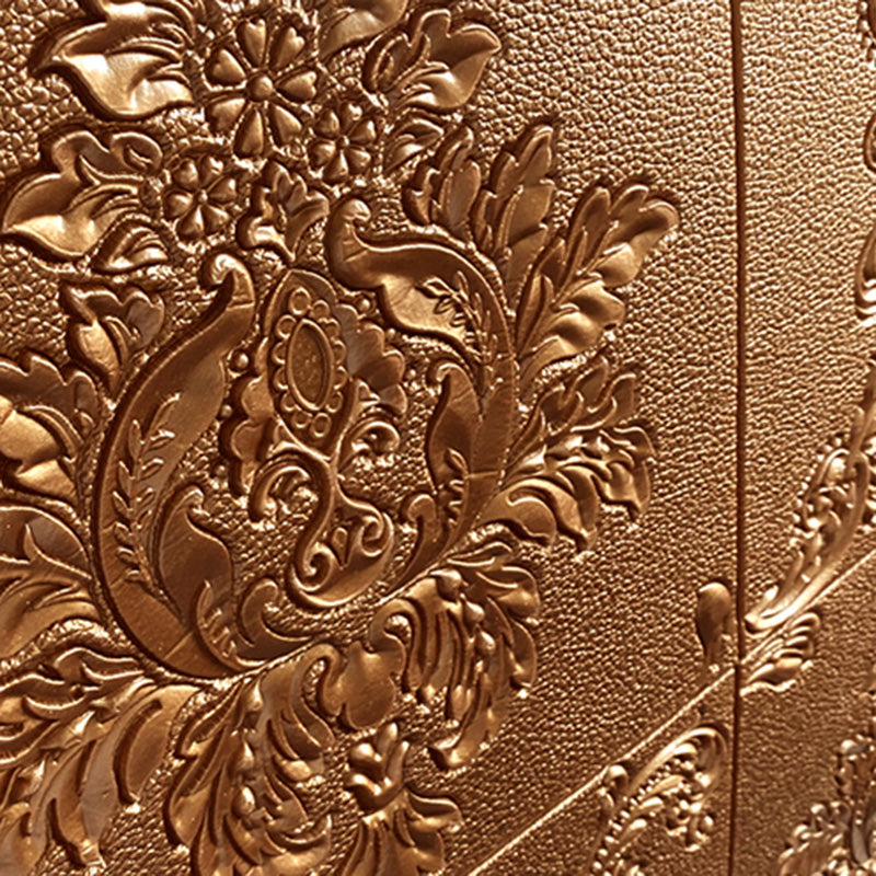 Glam Style Foam Wall Panel Living Room 3D Embossed Waterproof Wall Panel