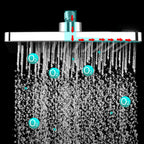 Bathroom Shower Head Square Ceiling Mounted Rain Shower Fixed Shower Head