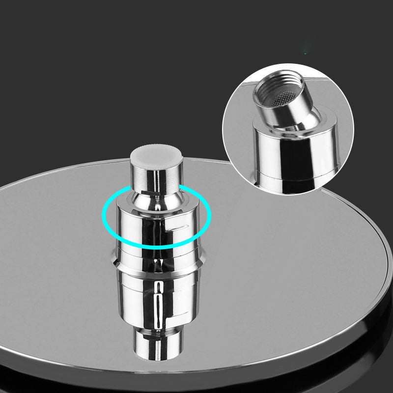 Bathroom Shower Head Round Rainfall Ceiling Mounted Fixed Shower Head