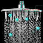 Bathroom Shower Head Round Rainfall Ceiling Mounted Fixed Shower Head