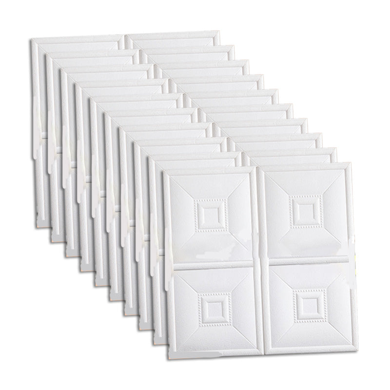 Glam Style Foam Water-Resistant Wall Cladding Living Room 3D Embossing Wall Cladding