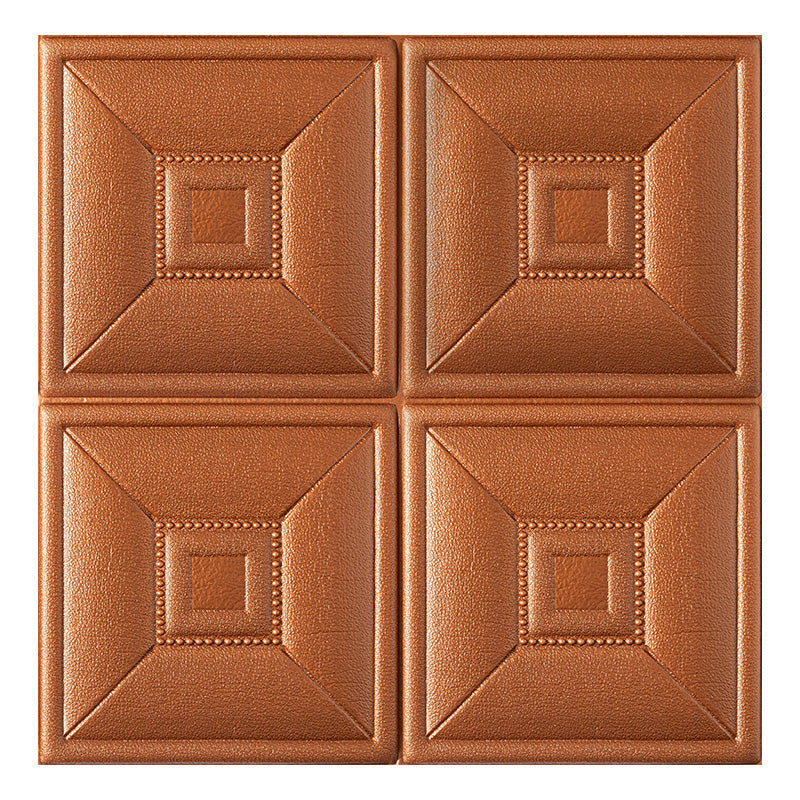 Glam Style Foam Water-Resistant Wall Cladding Living Room 3D Embossing Wall Cladding