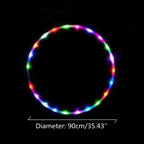 LED Lights Glow in Dark Hula Hoop