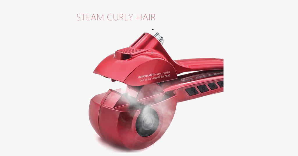 New Generation Ceramic Automatic Hair Steam Curler – Curls for Beach Waves and Much More