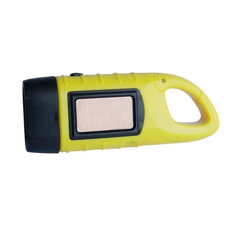 Hand Crank Solar Powered LED Flashlight