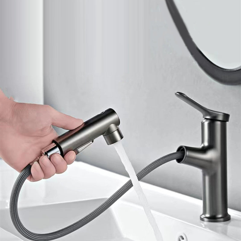 Vessel Sink Faucet Contemporary Pull-out Tap with Swivel Spout