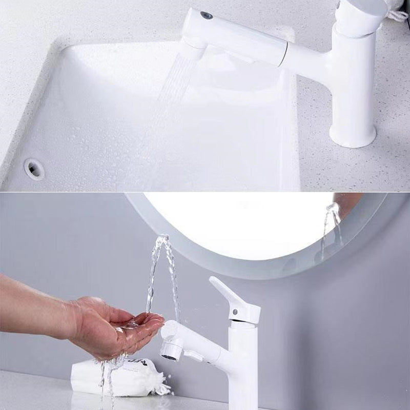 Vessel Sink Faucet Contemporary Pull-out Tap with Swivel Spout