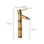 Country style single hole basin faucet with a lever handle