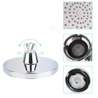 Round Fest Shower Head Silver Single Jet Wall Mounted Shower Head