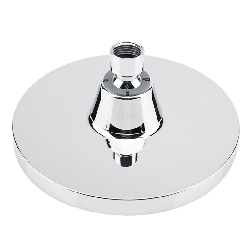 Round Fest Shower Head Silver Single Jet Wall Mounted Shower Head