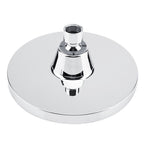 Round Fest Shower Head Silver Single Jet Wall Mounted Shower Head