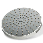 Round Fest Shower Head Silver Single Jet Wall Mounted Shower Head