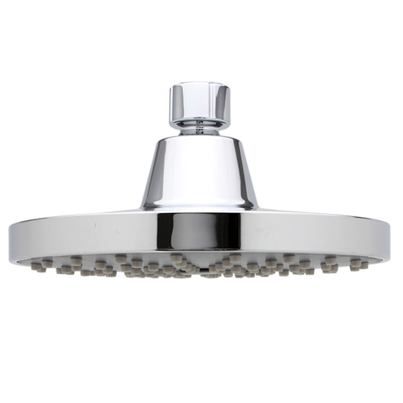Round Fest Shower Head Silver Single Jet Wall Mounted Shower Head