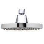 Round Fest Shower Head Silver Single Jet Wall Mounted Shower Head