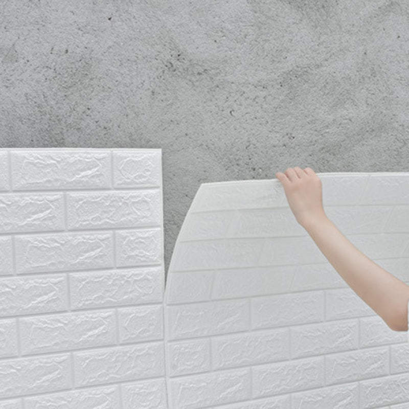 Industrial Wall Paneling Peel and Stick Wood Look Design Waterproof Foam Wall Paneling