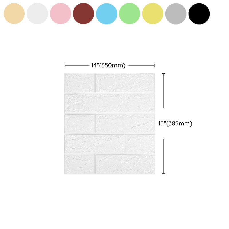 Industrial Wall Paneling Peel and Stick Wood Look Design Waterproof Foam Wall Paneling