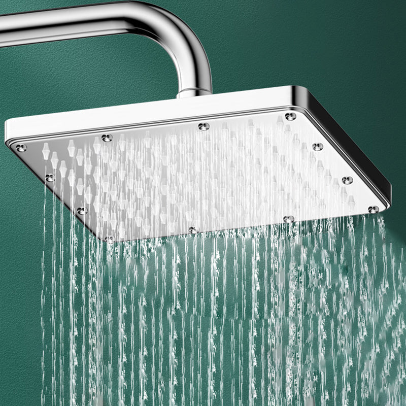 Modern Showerhead Combination Double Showerhead Polished Stainless Steel Wall Mounted Showerhead