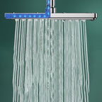 Modern Showerhead Combination Double Showerhead Polished Stainless Steel Wall Mounted Showerhead
