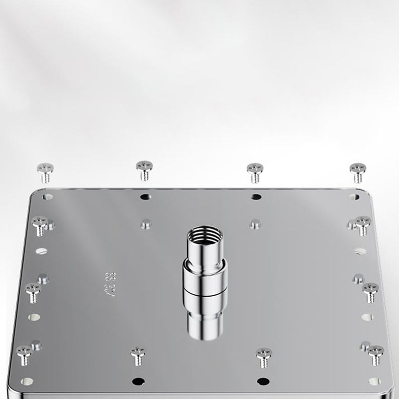 Modern Showerhead Combination Double Showerhead Polished Stainless Steel Wall Mounted Showerhead