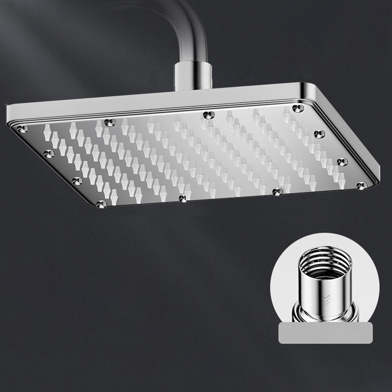 Modern Showerhead Combination Double Showerhead Polished Stainless Steel Wall Mounted Showerhead