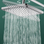 Modern Showerhead Combination Double Showerhead Polished Stainless Steel Wall Mounted Showerhead