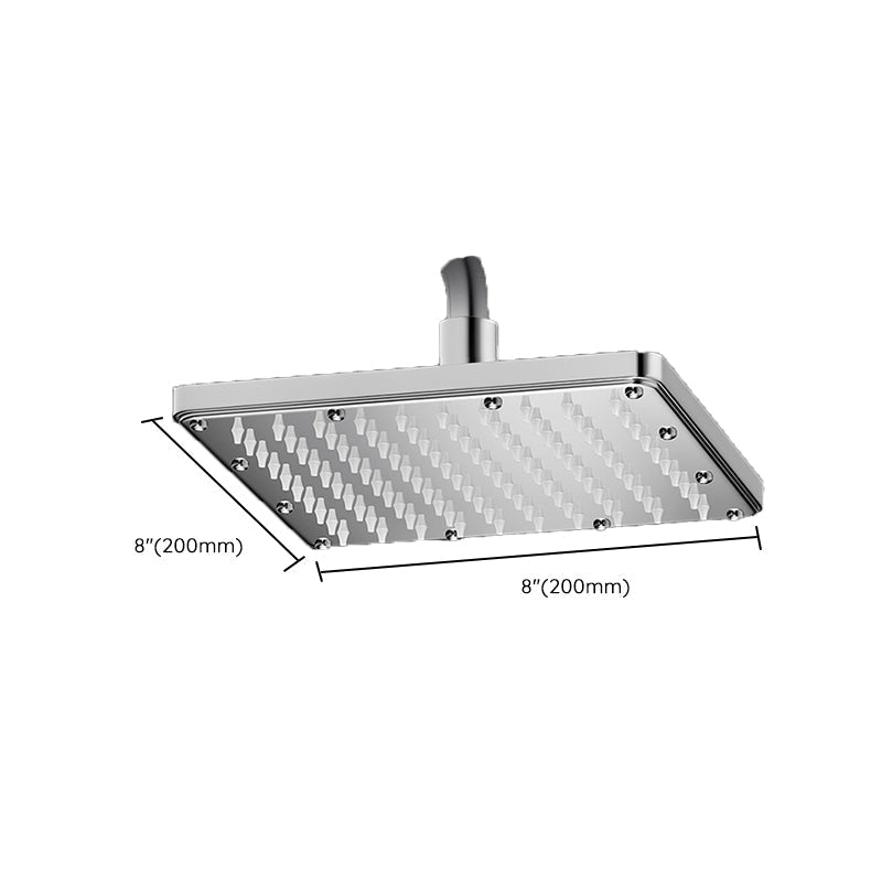 Modern Showerhead Combination Double Showerhead Polished Stainless Steel Wall Mounted Showerhead