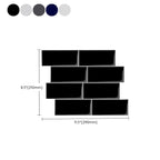 Peel and Stick Tiles Rectangle PVC Waterproof Peel and Stick Tiles Subway 10-Pack