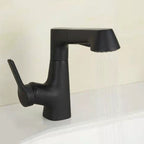 Centered Sink Faucet Contemporary Pull-Out Faucet with Single Handle Operation