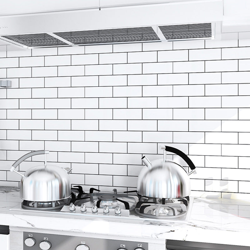 Single panel wallpaper Contemporary kitchen peel and stick splashback