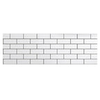 Single panel wallpaper Contemporary kitchen peel and stick splashback