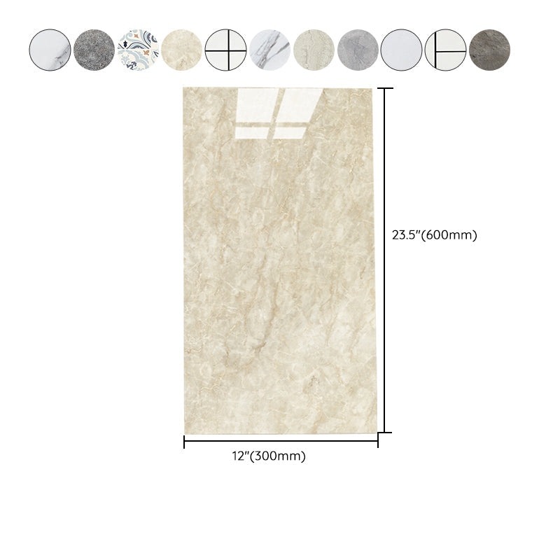 Bathroom mosaic tile marble print peel-and-stick backsplash tile