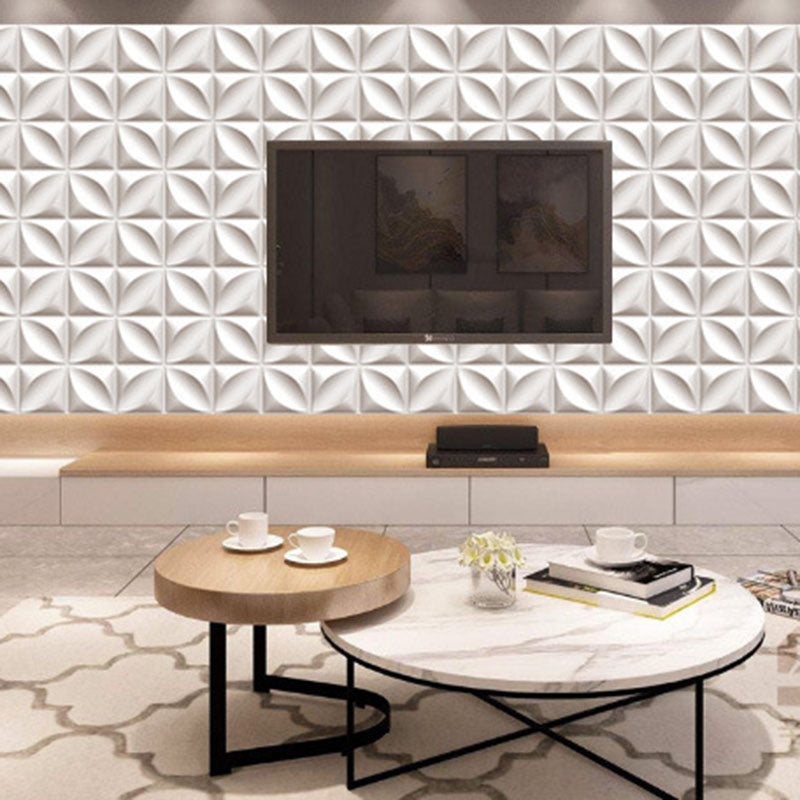 Square Interior Wall Cladding Peel and Stick Texture Effect Wall Cladding