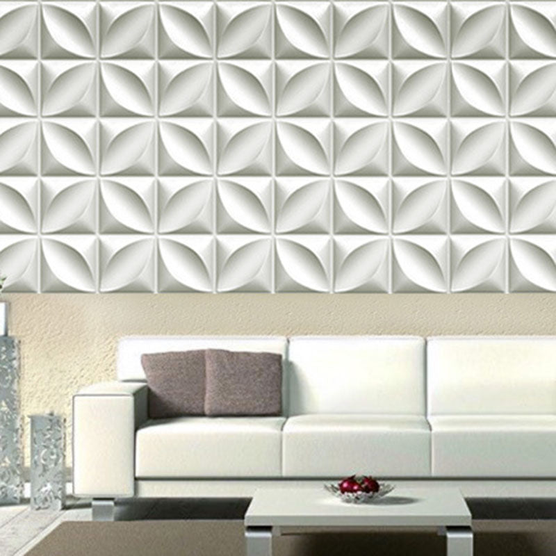Square Interior Wall Cladding Peel and Stick Texture Effect Wall Cladding