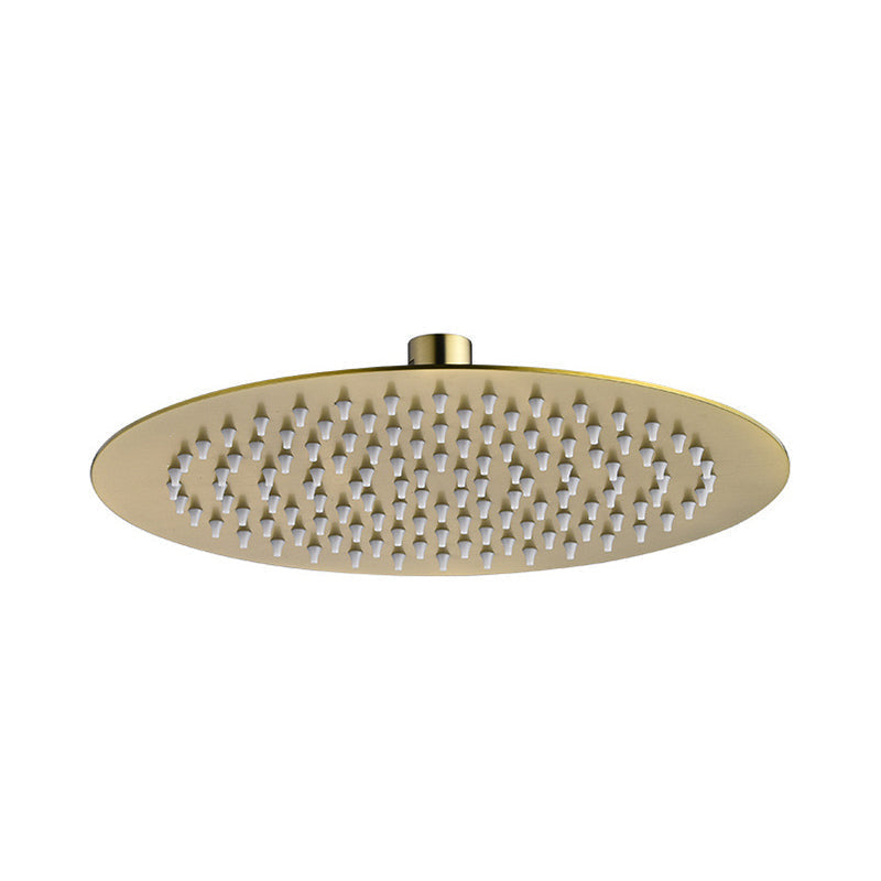 Polished brass round fixed shower head stainless steel wall mounted shower head
