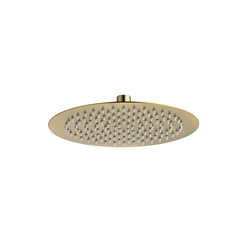 Polished brass round fixed shower head stainless steel wall mounted shower head