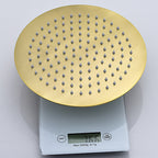 Polished brass round fixed shower head stainless steel wall mounted shower head