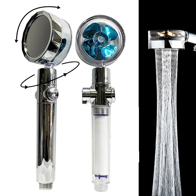 Contemporary handheld shower head with catalyst adjustable shower heads