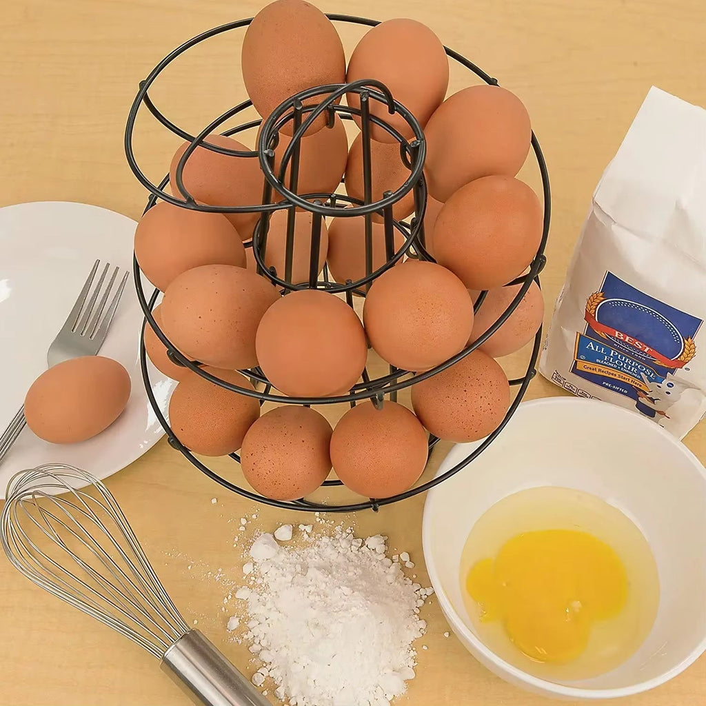 Spiral Rolling Egg Dispenser Rack
