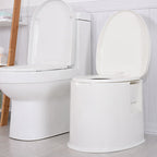 Modern Plastic Floor-Standing Toilet with Soft Close Seat for the Bathroom
